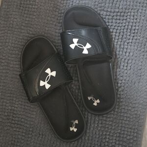 Under Armour Black Slide Sandals